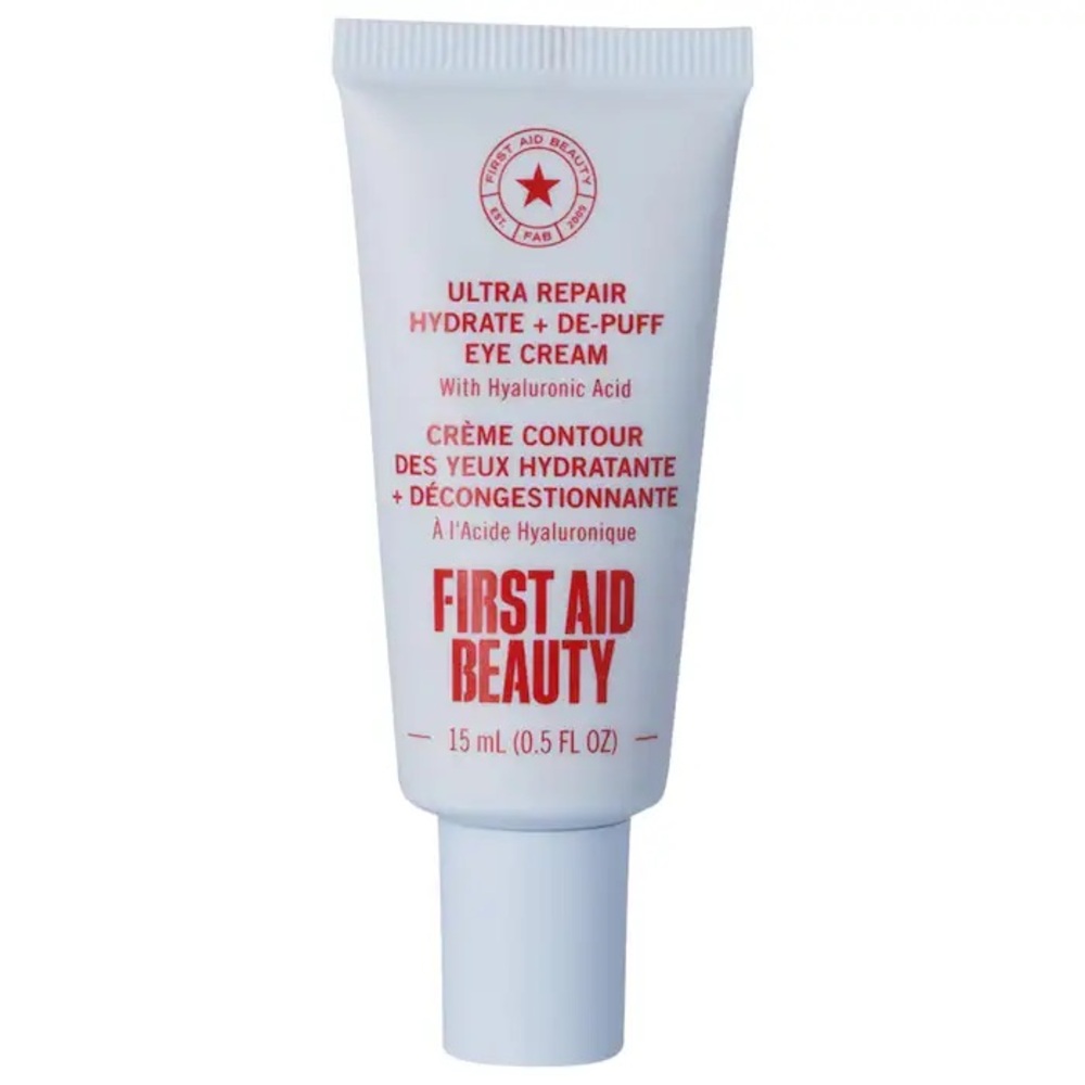First Aid Beauty Ultra Repair Hydrate + Depuff Eye Cream with Hyaluronic Acid